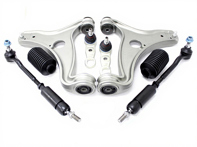 Suspension wishbone arms, ball joints & tie rods kit front. Porsche 993 1989-94 (NEW) Part No. 99334101702 / 99334101802 - 99334104902, 99334104906, 99334104907, 99334101700, 99334101801, 99334101702, 99334101802, 99334141501, 993.341.415.01, 993 341 415 01, 993.341.017.02, 993 341 017 02, 99334141500, 993.341.415.00, 993 341 415 00, 993.341.017.00, 993 341 017 00, 99334703105, PCG419831C